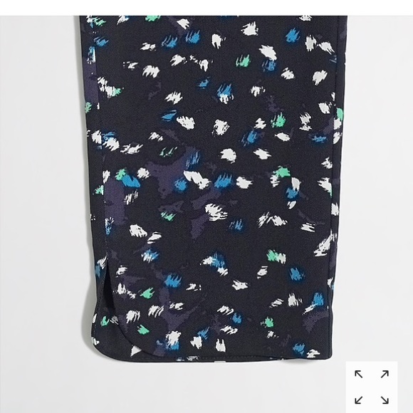 J Crew printed tencel cropped pants. Size 2. - Picture 5 of 5